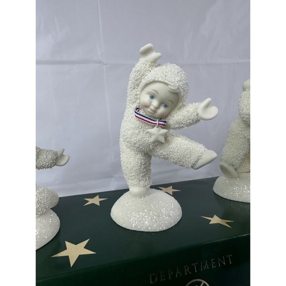 DEPT. 56 SNOWBABIES STARLIGHT GAMES COLLECTION FIGURINES TUMBLING TRIO Christmas - Picture 3 of 5